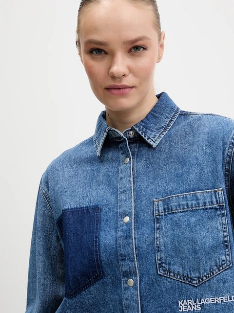 Karl Lagerfeld Jeans koszula jeansowa