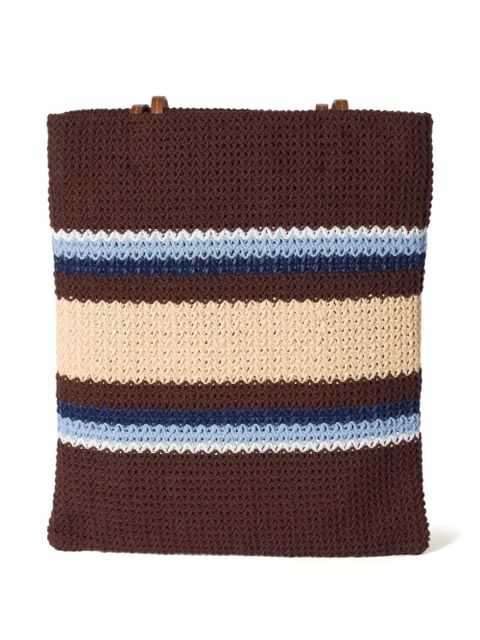 Miu Miu crochet tote bag - Brown