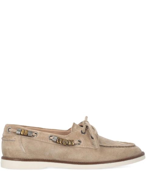 PINKO suede lace-up loafers - Neutrals - zdjęcie produktu nr 1