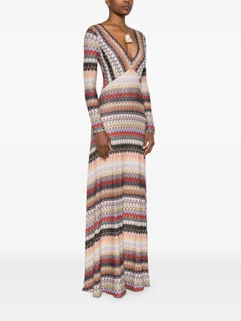 Missoni zigzag-woven dress - Neutrals