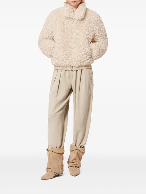 MARANT ÉTOILE Tayma ribbed jacket - Neutrals