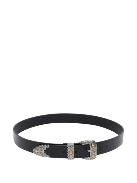 PINKO buckle-fastening leather belt - Black - zdjęcie produktu nr 1