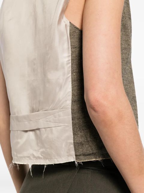 OUR LEGACY Base V-neck waistcoat - Brown