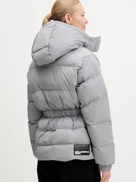 Karl Lagerfeld Jeans kurtka kolor szary zimowa A3W15023