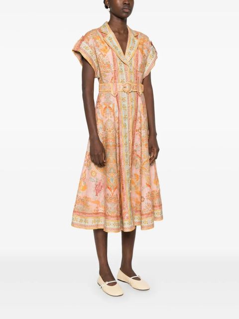 ZIMMERMANN Acacia midi dress - Orange - zdjęcie produktu nr 2