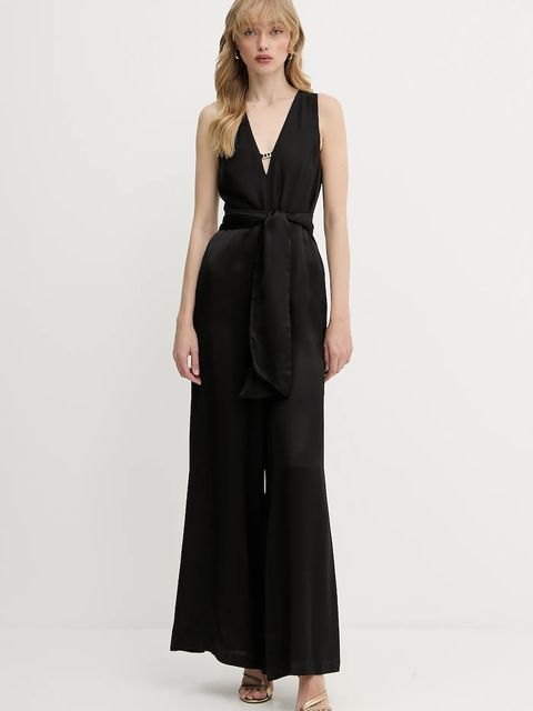 Twinset kombinezon kolor czarny z dekoltem w szpic 251TT2272