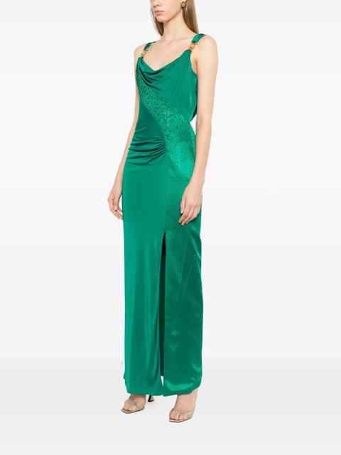Versace crystal-embellished maxi dress - Green