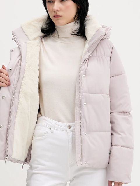 Hollister Co. kurtka kolor różowy zimowa KI344-5056-120