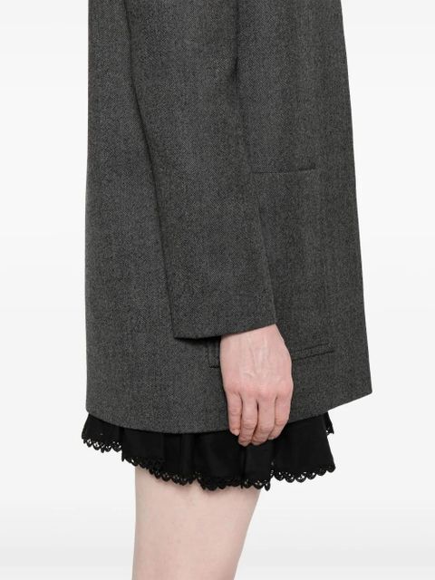 Chloé zip-up oversize coat - Grey