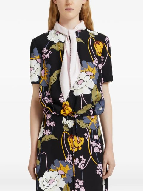 Marni floral blouse - Black