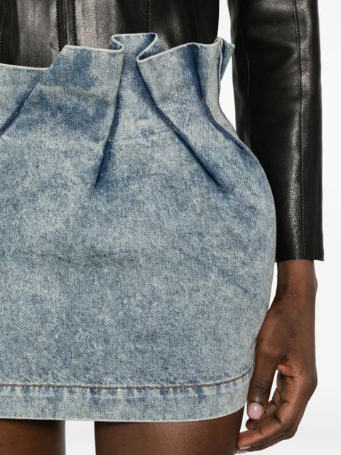 Magda Butrym pleated mini skirt - Blue