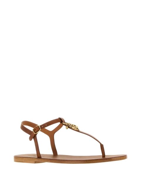 Chloé leather charm sandals - Brown - zdjęcie produktu nr 2