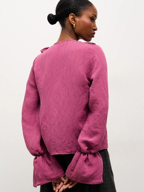 Answear.LAB bluzka damska kolor bordowy gładka - zdjęcie produktu nr 2