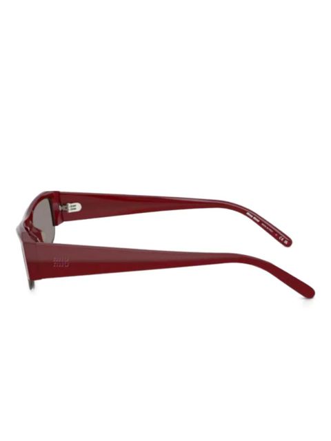 Miu Miu Eyewear rectangle sunglasses - Red