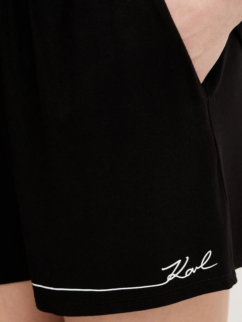 Karl Lagerfeld piżama damska kolor czarny B1W45011