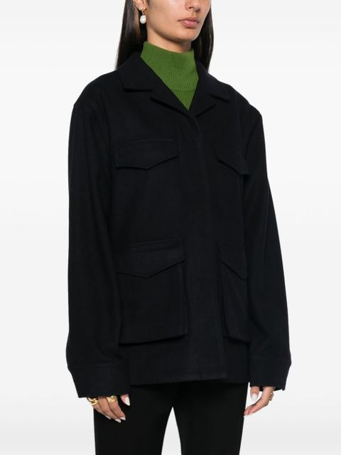 TOTEME felted shirt jacket - Blue