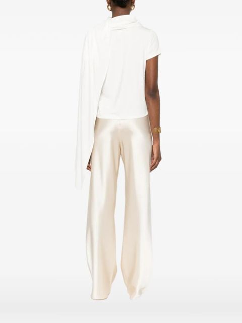 Magda Butrym pleated T-shirt - Neutrals