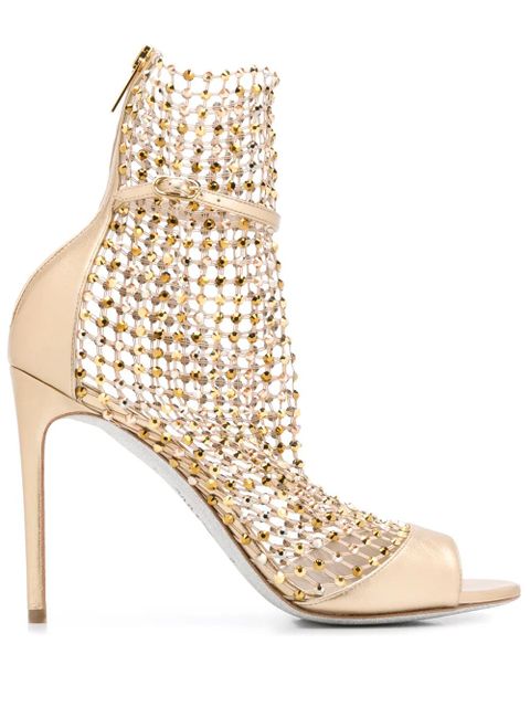 René Caovilla Galaxia stiletto sandals - Gold - zdjęcie produktu nr 1