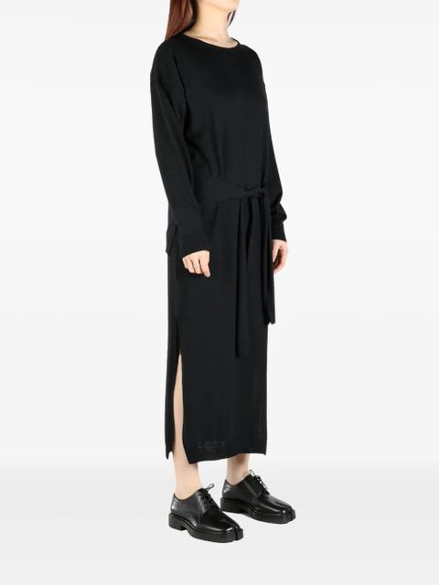LEMAIRE knot-detail midi dress - Black - zdjęcie produktu nr 2