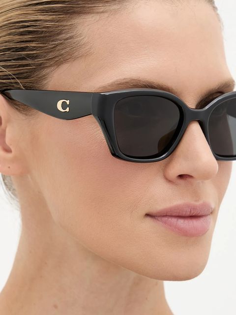 Coach okulary przeciwsłoneczne damskie kolor czarny 0HC8434U