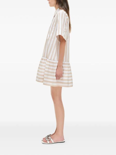 Simkhai Cris striped-pattern mini dress - Neutrals