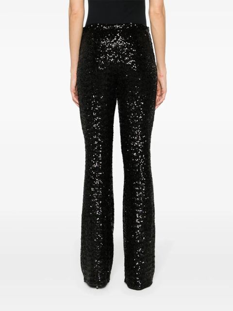 Oséree sequin-embellished wide-leg trousers - Black