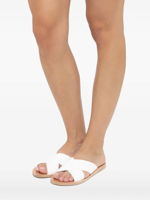 Ancient Greek Sandals Thais leather sandals - White