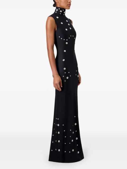 Coperni snap embellishment dress - Black