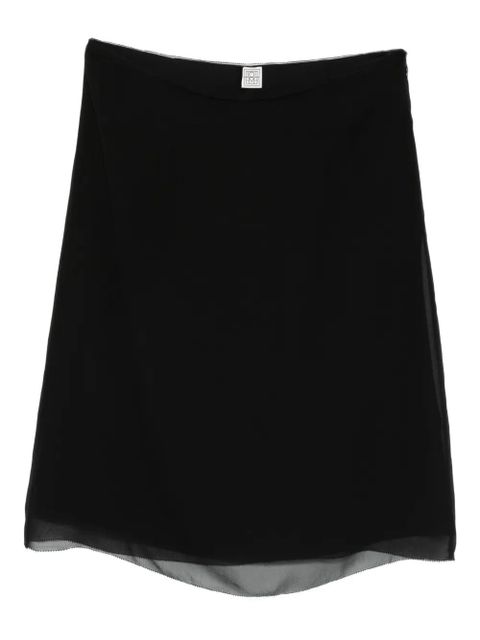 TOTEME slip mini skirt - Black - zdjęcie produktu nr 1