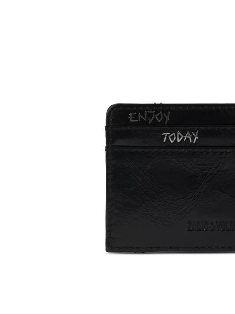 Zadig&Voltaire studded card holder - Black