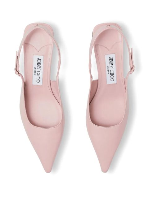Jimmy Choo Amel 50mm leather pumps - Pink