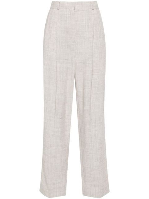 TOTEME double-pleated tailored trousers - Neutrals - zdjęcie produktu nr 1