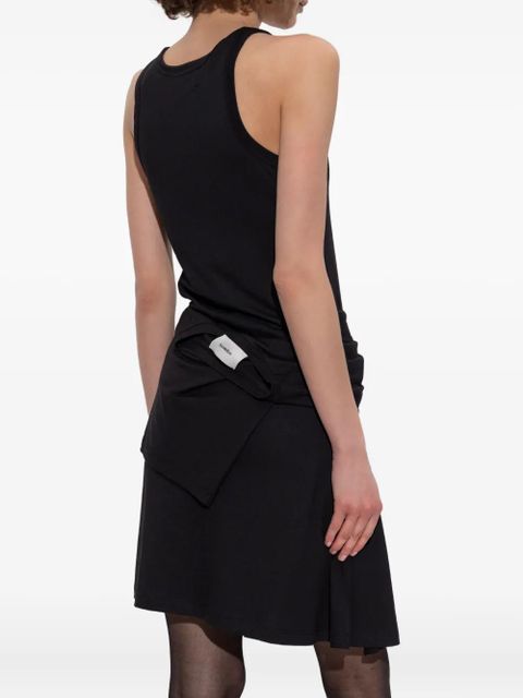 Coperni tie-front mini dress - Black