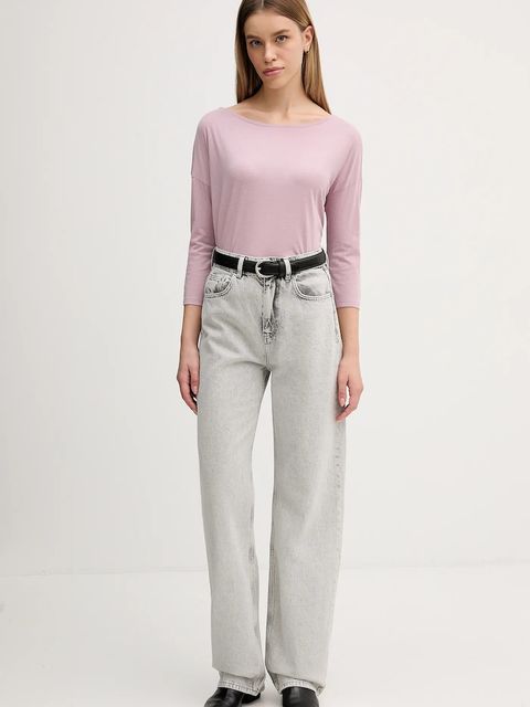 Sisley longsleeve damski kolor różowy 3QU4L12EE - zdjęcie produktu nr 2