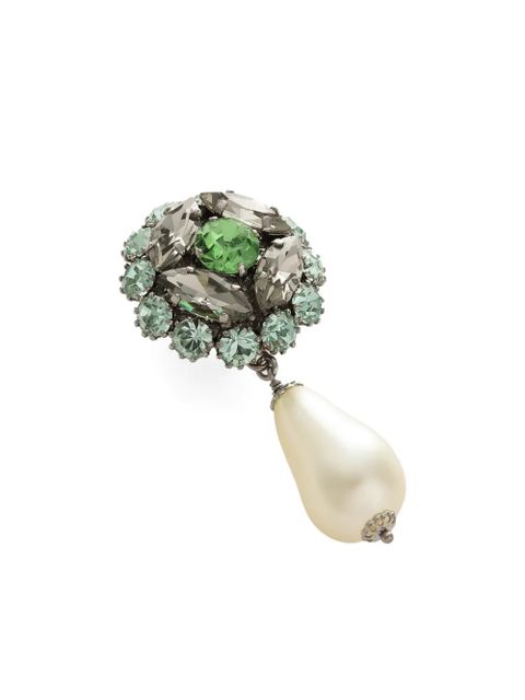 Dolce & Gabbana faux-pearl drop earrings - Silver