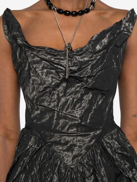 Vivienne Westwood draped pleated dress - Black