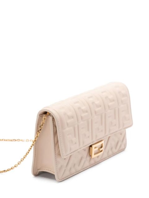 FENDI Wallet On Chain Baguette clutch bag - White