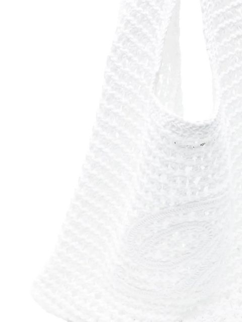 Blumarine logo-embroidered tote bag - White