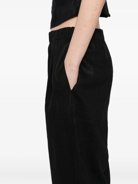 Reformation Fernando linen trousers - Black