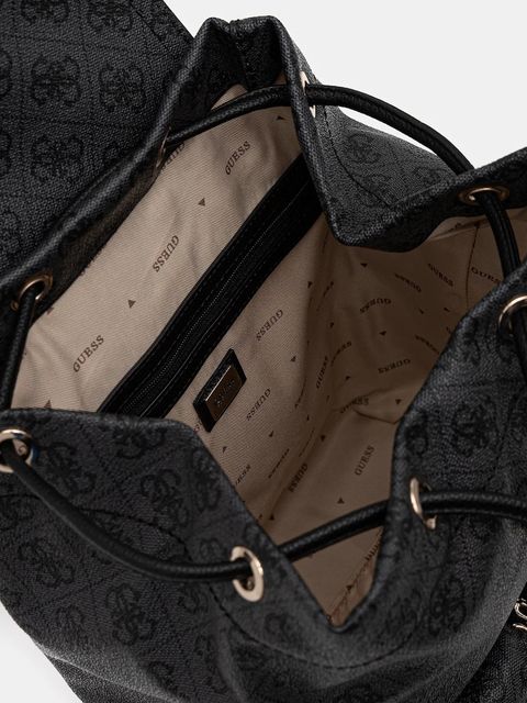 Guess plecak MANHATTAN damski kolor szary mały wzorzysty HWSG71 18310