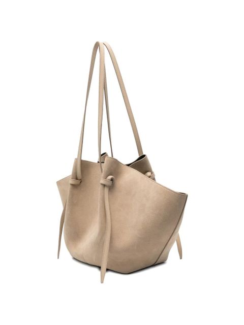 Yuzefi large Mochi suede shoulder bag - Neutrals