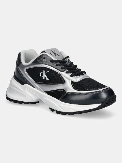 Calvin Klein sneakersy HIKE RUNNER LACE UP MESH MIX MET damskie kolor czarny YW0YW02063 - zdjęcie produktu nr 1