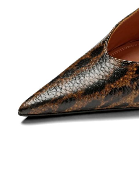 Amina Muaddi Anok slingback pumps - Neutrals