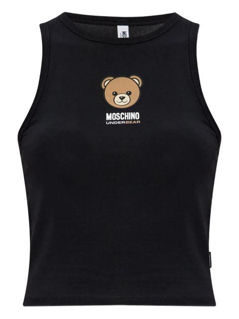 Moschino bear-motif tank top - Black - zdjęcie produktu nr 1