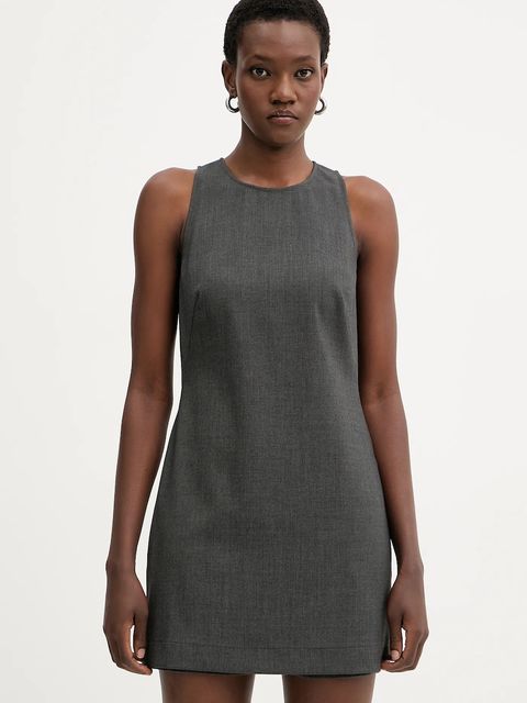 Pinko kombinezon kolor szary z dekoltem okrągłym 106077 A2ZT