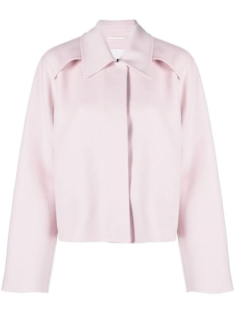 Jil Sander collared wool jacket - Pink - zdjęcie produktu nr 1