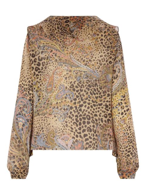 ETRO printed silk shirt - Neutrals