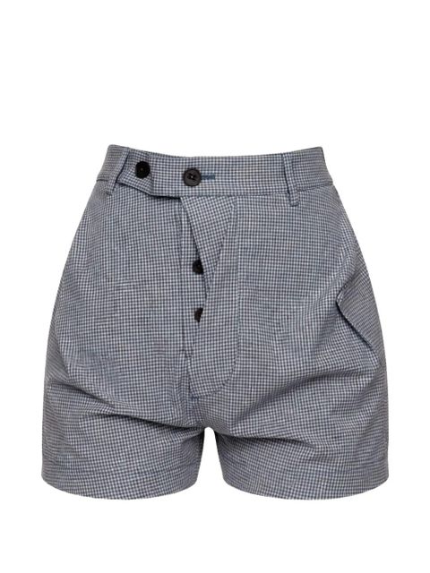 Vivienne Westwood gingham-pattern shorts - Blue - zdjęcie produktu nr 1
