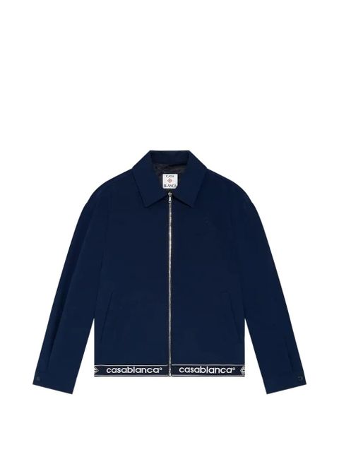 Casablanca emblem zip jacket - Blue - zdjęcie produktu nr 1