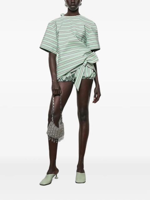 Rabanne striped blouse - Green